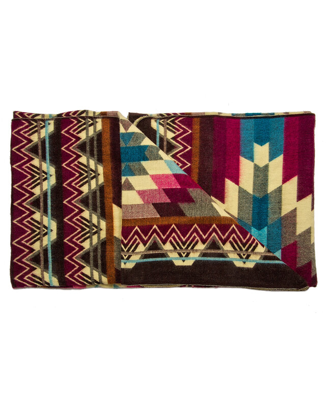 EcuaFina Couverture équatorienne en Alpaga - Antisana - Violet