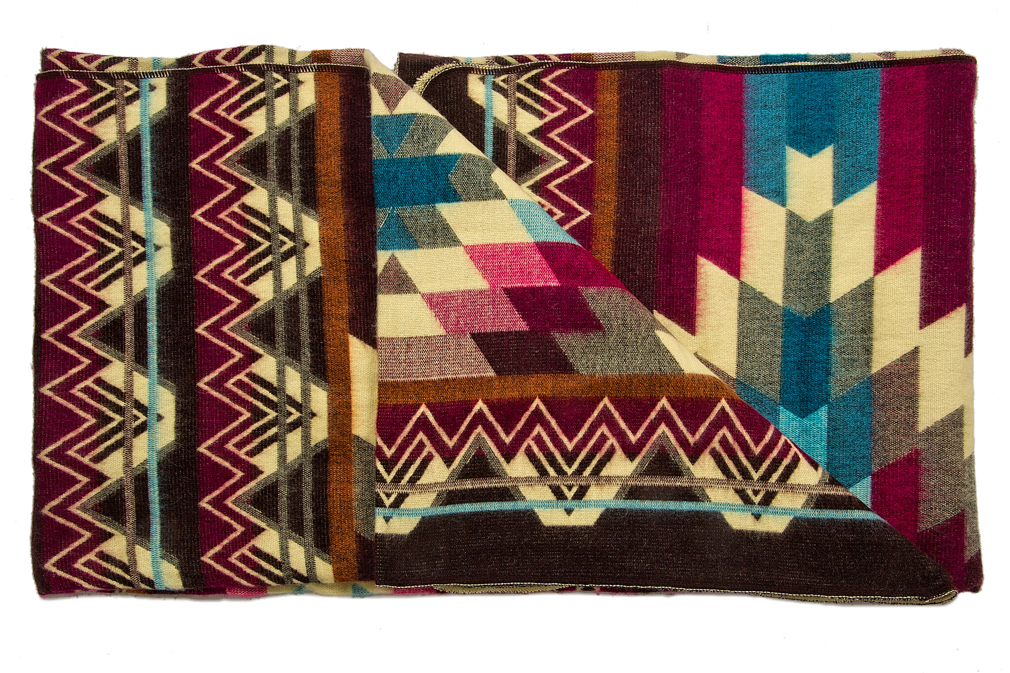 EcuaFina Alpaca native blanket - Antisana - Purple