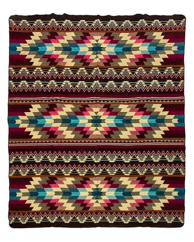 EcuaFina Couverture équatorienne en Alpaga - Antisana - Violet