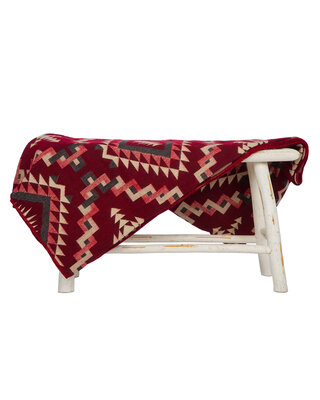 EcuaFina Alpaca native blanket Chimborazo Rot