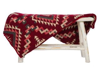 EcuaFina Alpaca native blanket - Chimborazo Red