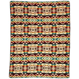 EcuaFina Couverture Chimborazo Multicolore - 195 x 235 cm