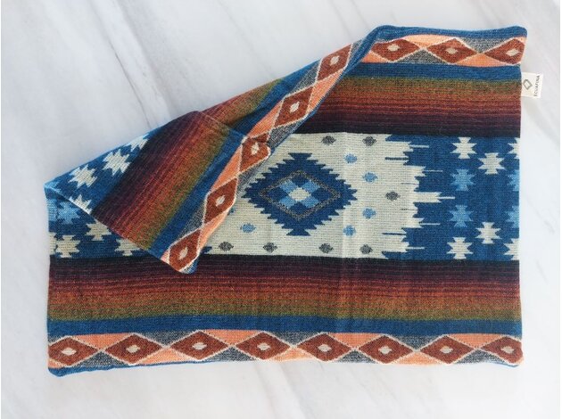 EcuaFina COVER- Pillow Quilotoa Blauw 40x60