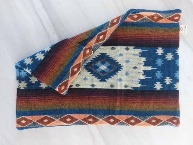 EcuaFina COVER- Pillow Quilotoa Blauw 40x60