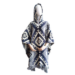 EcuaFina Alpaca Poncho Entente Grey