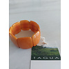 Bracelet en Tagua Carré Jaune Marron