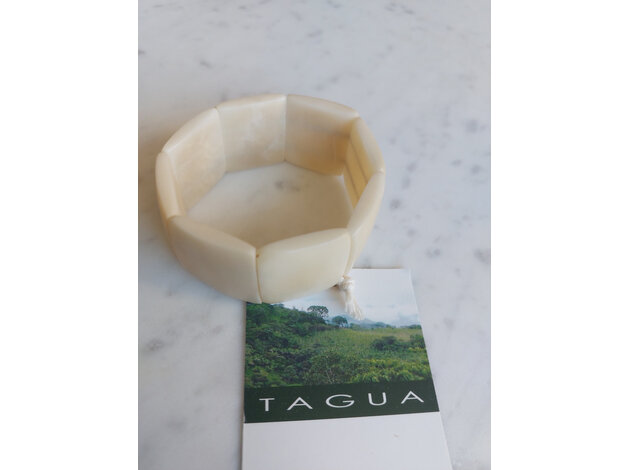 NayaNayon Tagua Bracelet SQU-WHITE