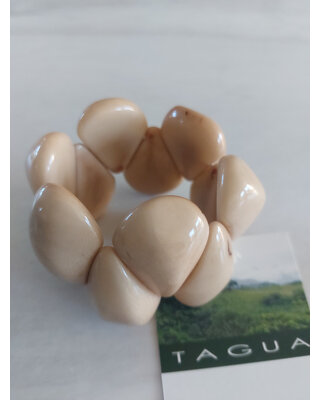 EcuaFina Tagua Armband Driehoek Beige