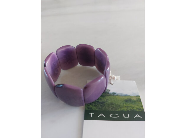 NayaNayon Tagua Bracelet Square Pink