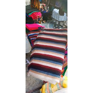 EcuaFina Magnificent original black wool Chagra poncho's - model CACIQUE