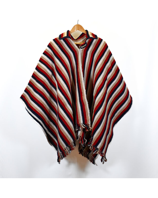 EcuaFina Wunderschöne, schwere originale Chagra Poncho - Model AGUILA