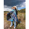 Poncho en Alpaga Entente Bleu