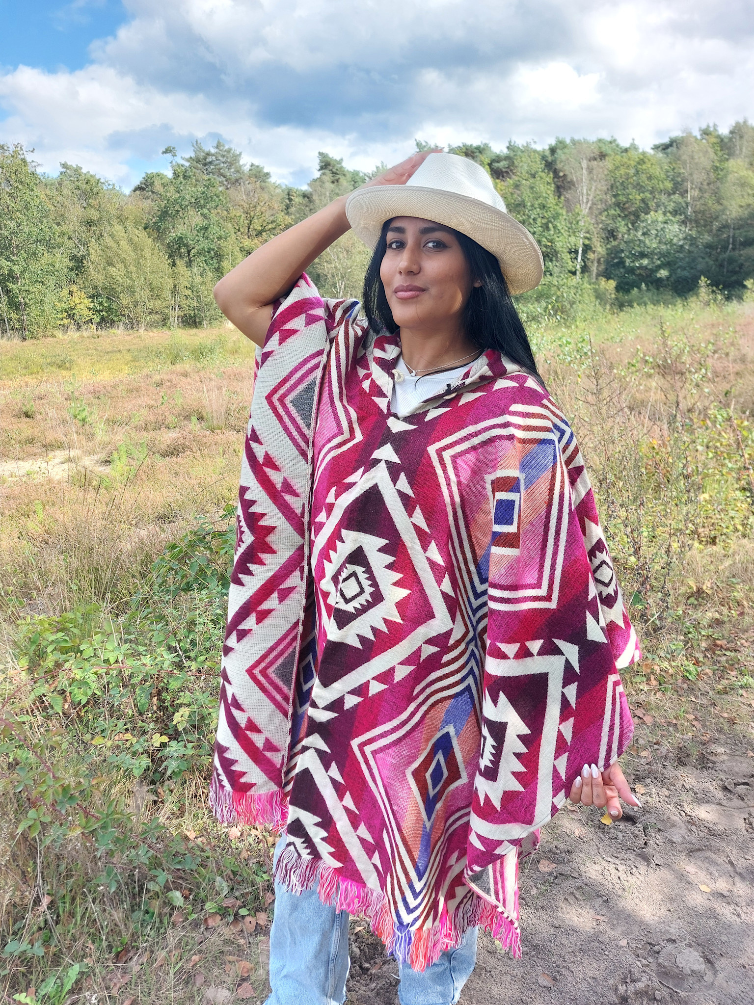 EcuaFina Poncho rose Entente