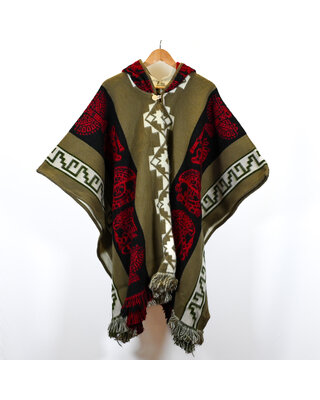 EcuaFina Poncho Inca- Café