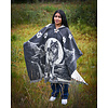 Poncho Dibujo - Lobos gris - Wolves Gray