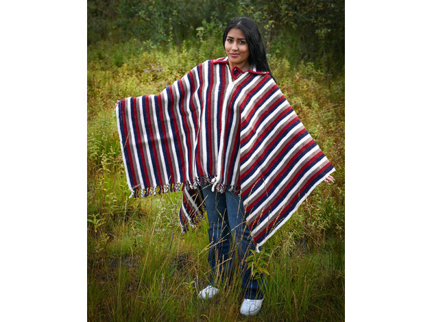 EcuaFina Poncho Chagra Lechuza  - pure wol