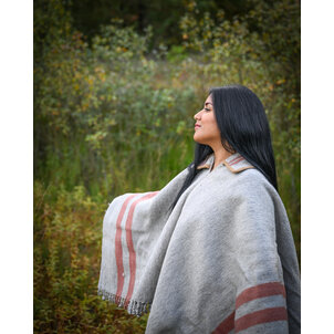 EcuaFina Poncho Chagra Pava - 100% laine