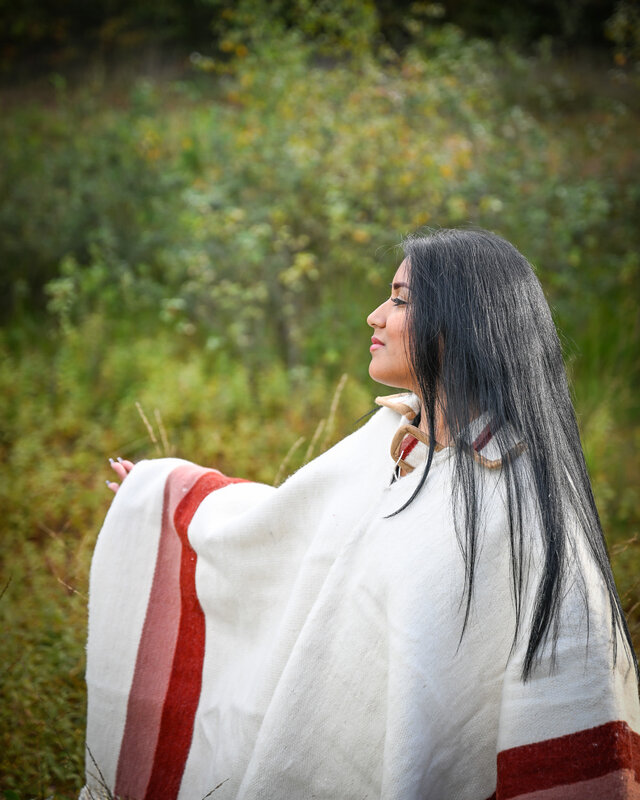 EcuaFina Poncho Chagra Tangara - 100% reine Wolle