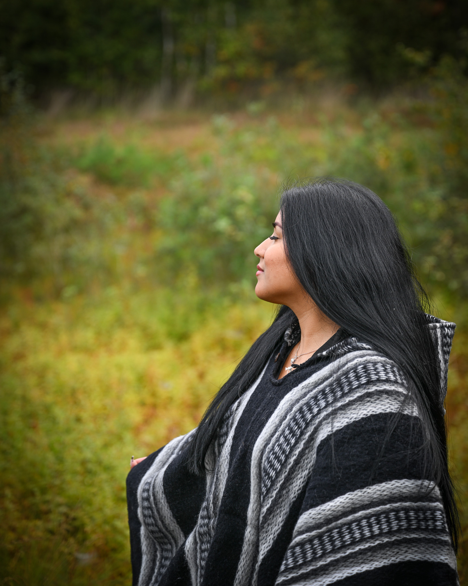 EcuaFina Poncho Elena	- Zwart