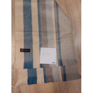 EcuaFina Alpaca Scarf White Blue Grey