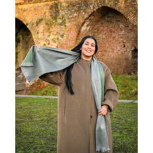 EcuaFina Copy of AS26 - Alpaca scarf 190 cm x 60 cm - GROEN