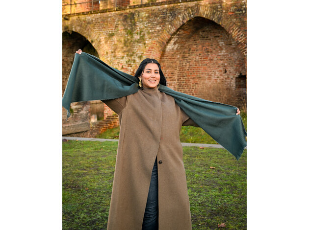 EcuaFina Copy of AS26 - Alpaca scarf 190 cm x 60 cm - GROEN