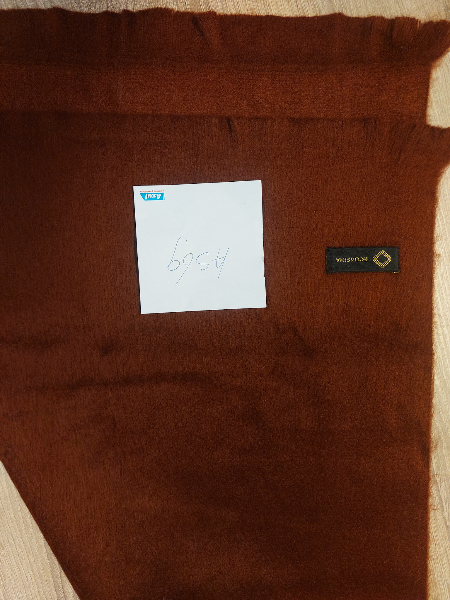 EcuaFina HLAS69 - Alpaca scarf 190 cm x 30 cm - BEIGE