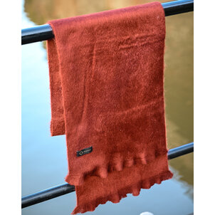 EcuaFina HLAS69 - Alpaca scarf 190 cm x 30 cm - BEIGE