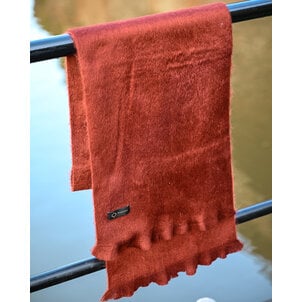 EcuaFina HLAS69 - Alpakaschal 190 cm x 60 cm - BEIGE