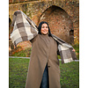 Wool Scarf Brown Check