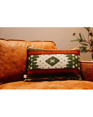 EcuaFina Housse de coussin offerte - Quilotoa Vert 40x60 cm