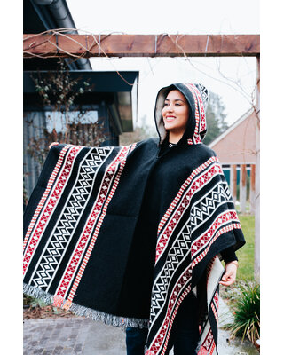 Poncho  Coquitos Zwart