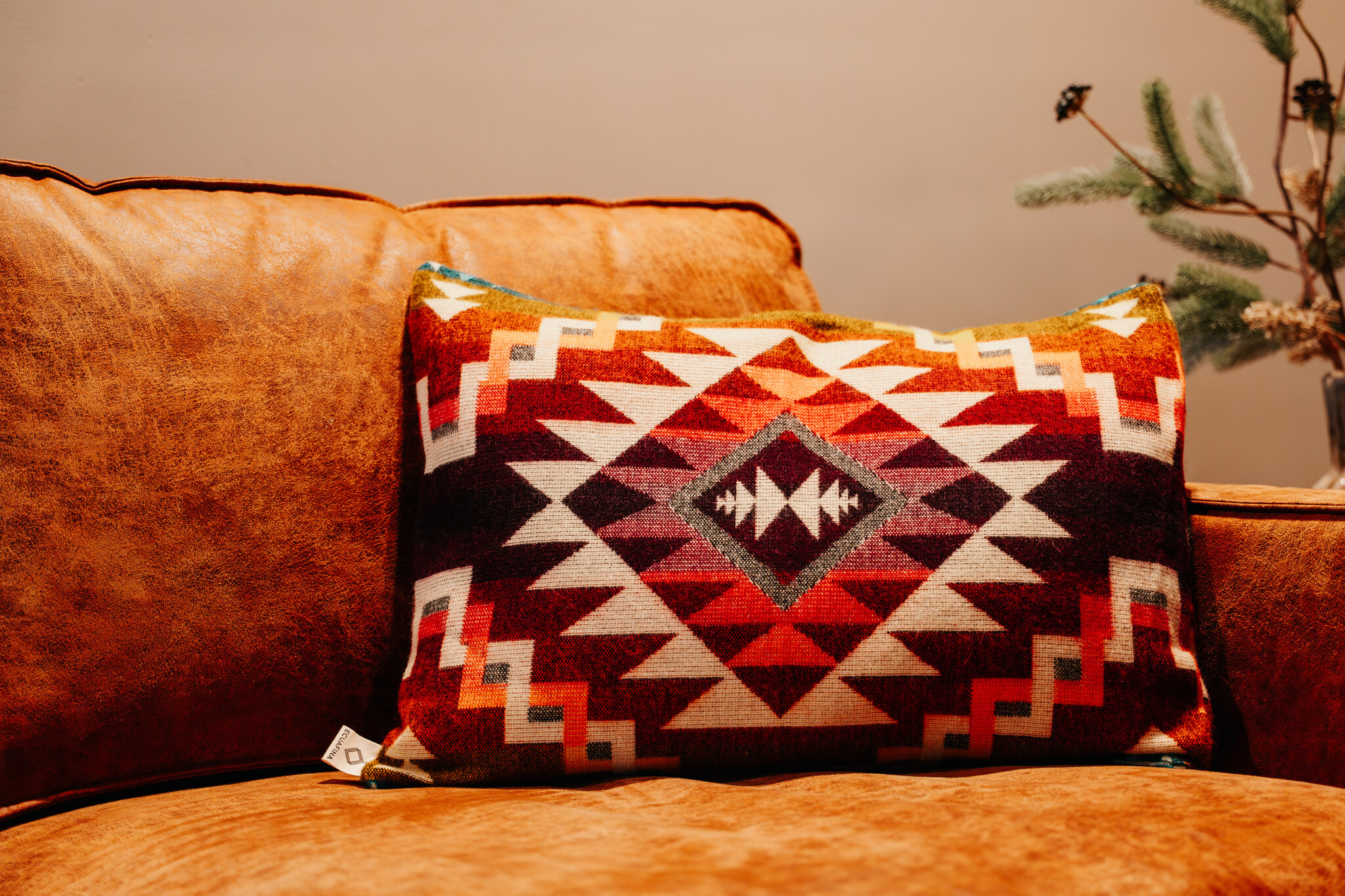 EcuaFina Kissen 60 x 40 cm – doppelseitig Chimborazo Pink – inklusive Entenfeder-Innenkissen