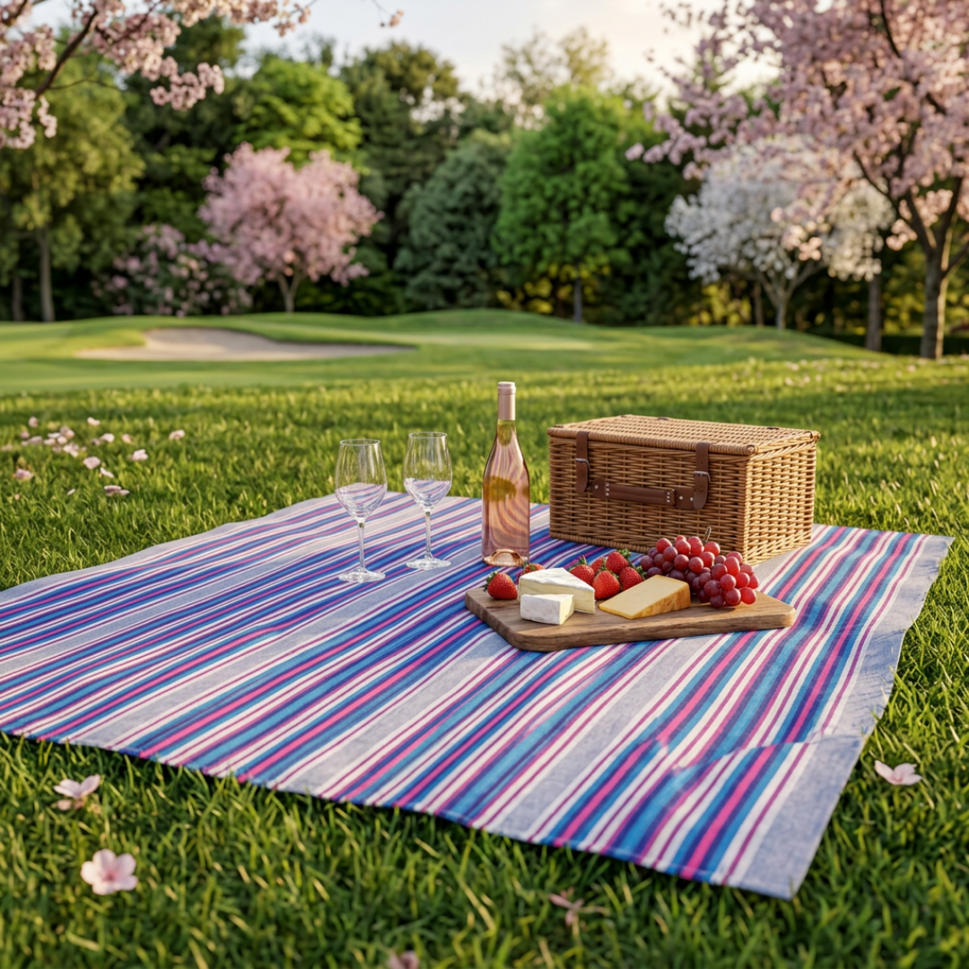 Picknickdecke Fiesta Blau