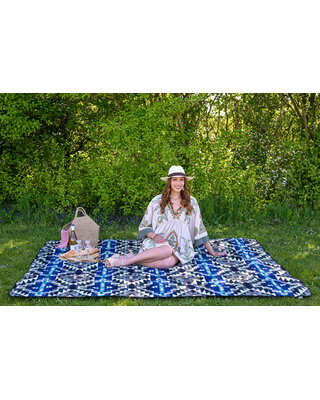 EcuaFina Picknickdeken Chimborazo Black and Bleu
