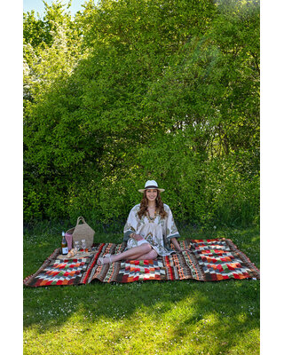 EcuaFina Picknickdecke Antisana Grüne