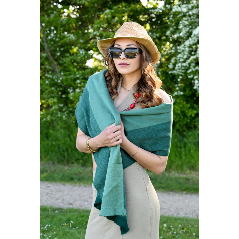 Shawl Hunter Seamless - 180 x 30 cm  groen