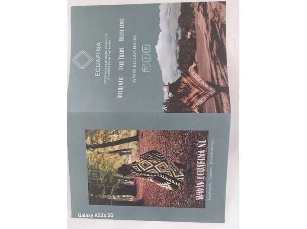 Folder - bedankt voor uw aankoop in 4 talen