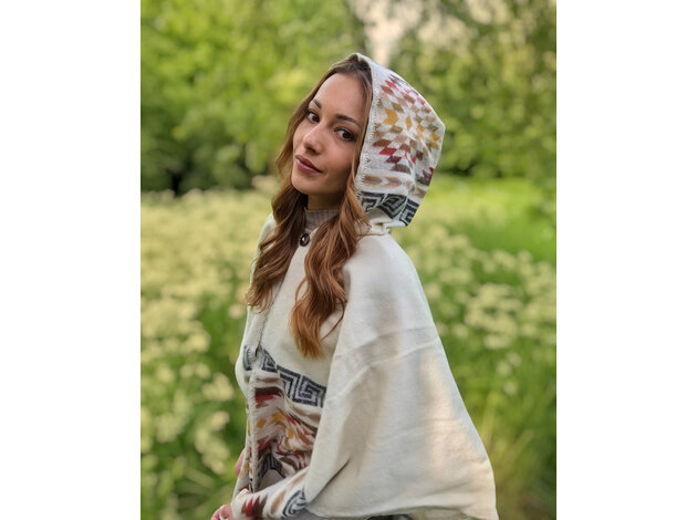 Poncho Rosanna - creme