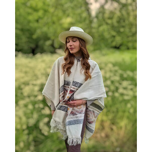 Poncho Rosanna - creme