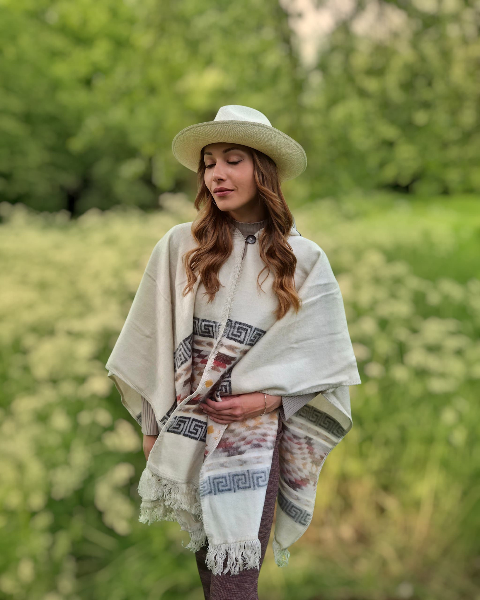 Poncho Rosanna - creme