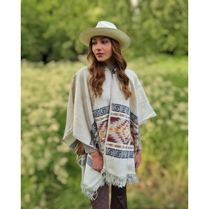 Poncho Rosanna - creme