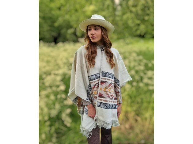 Poncho Rosanna - creme