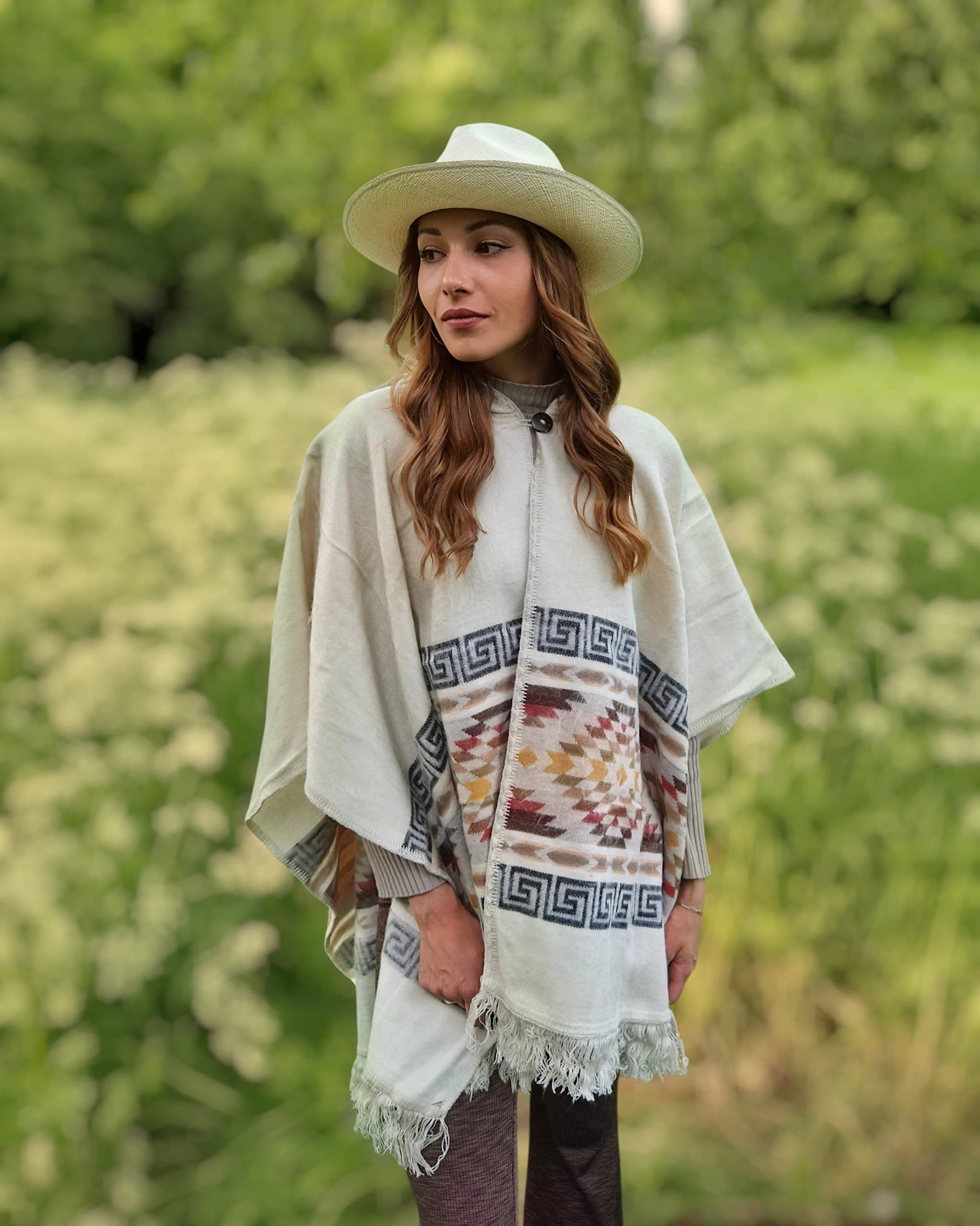Poncho Rosanna - creme