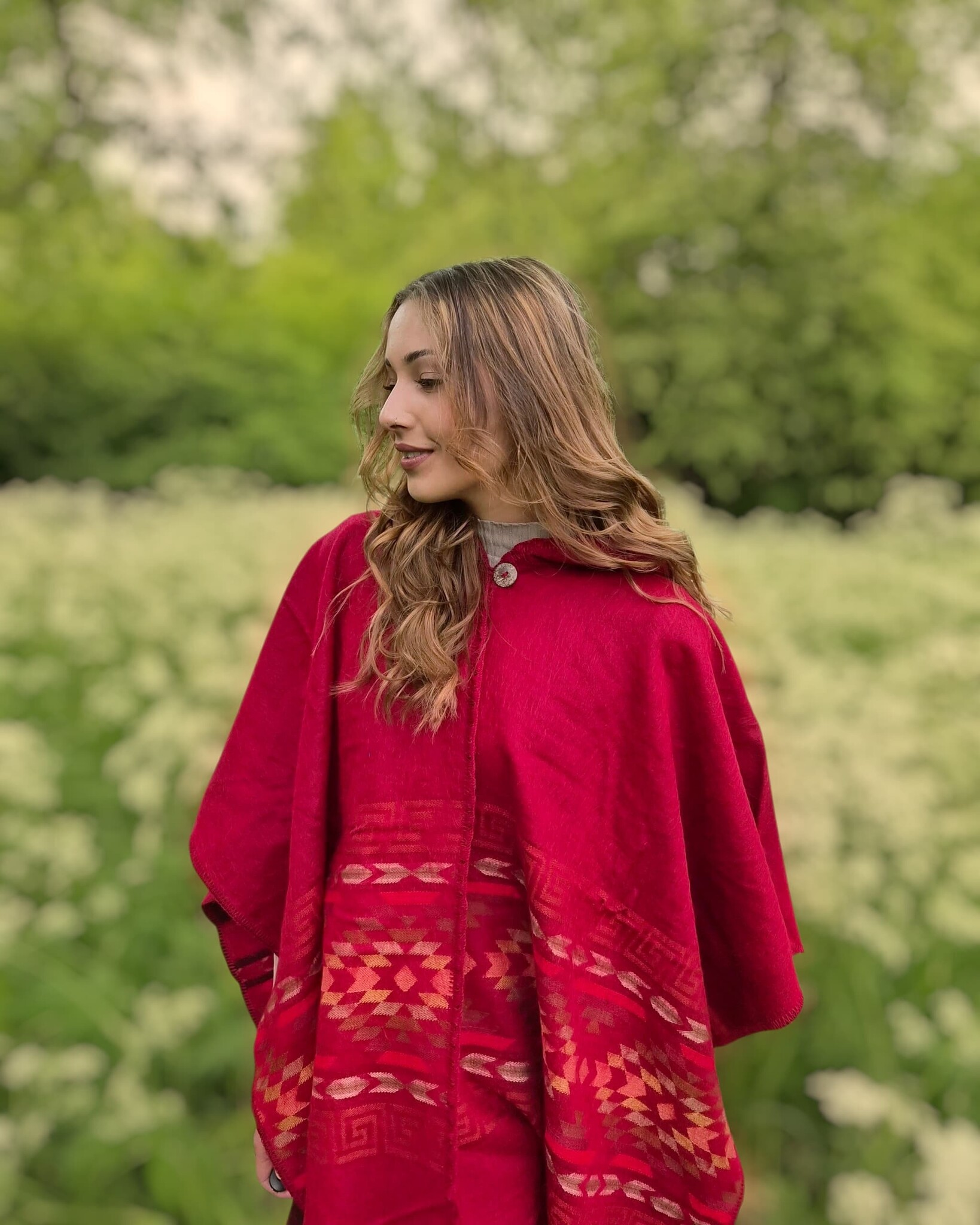 Poncho Rosanna - rood