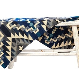 EcuaFina Picknickdeken Chimborazo Black and Bleu