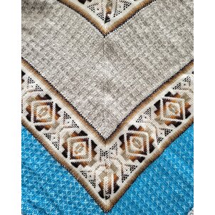 Poncho Rosanna - Triangle  T​urquoise