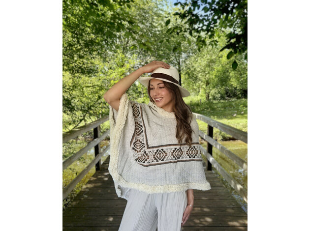 Poncho Rosanna - Triangle Beige