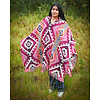 Poncho Entente Rot