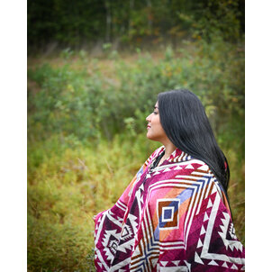 EcuaFina Poncho Entente Red